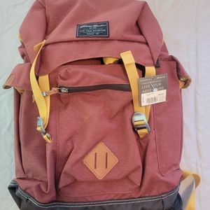 NWT Eddie Bauer "Bygone" backpack in Russet (red/rust color)